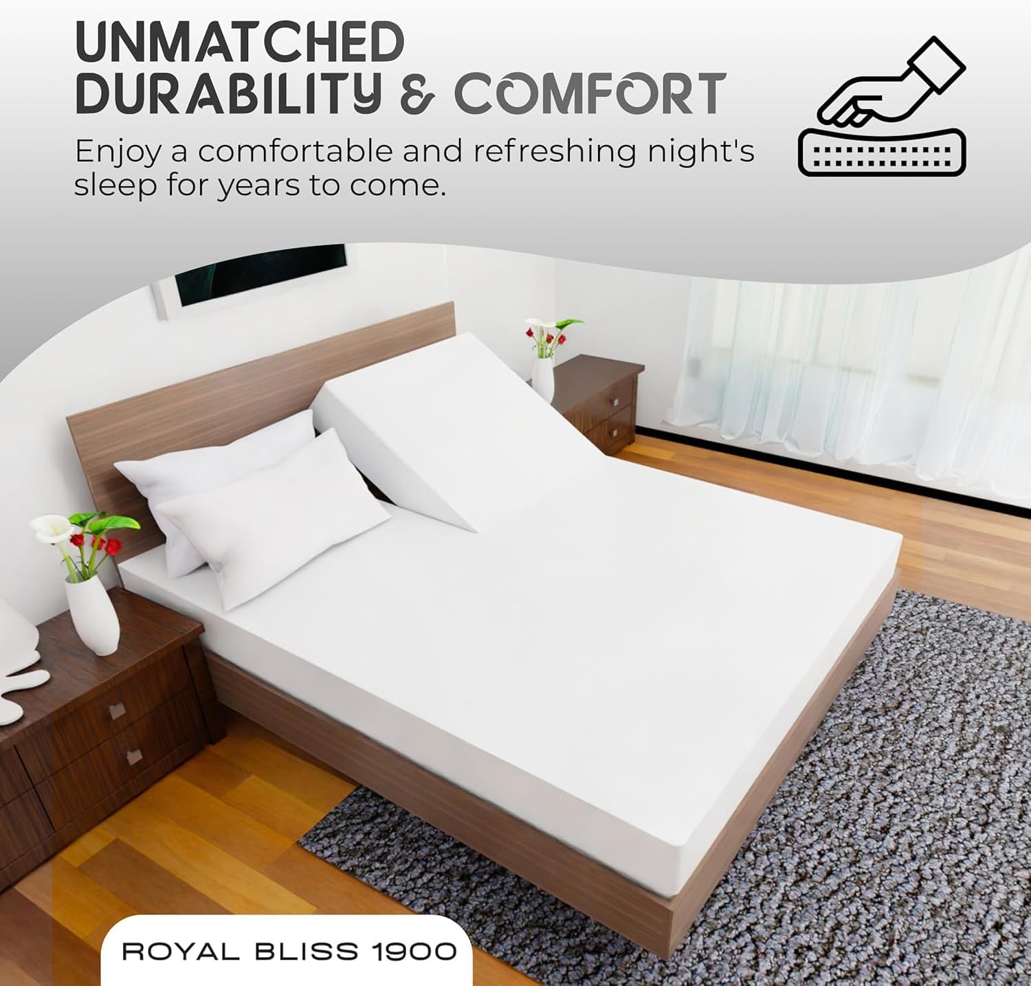 Top Split Flex Head King Size Sheet Set - Egyptian Quality Ultra-Soft Bed Sheets | Double Brushed | Deep Pockets- Easy Fit - 4 Piece Set- Fade Resistant