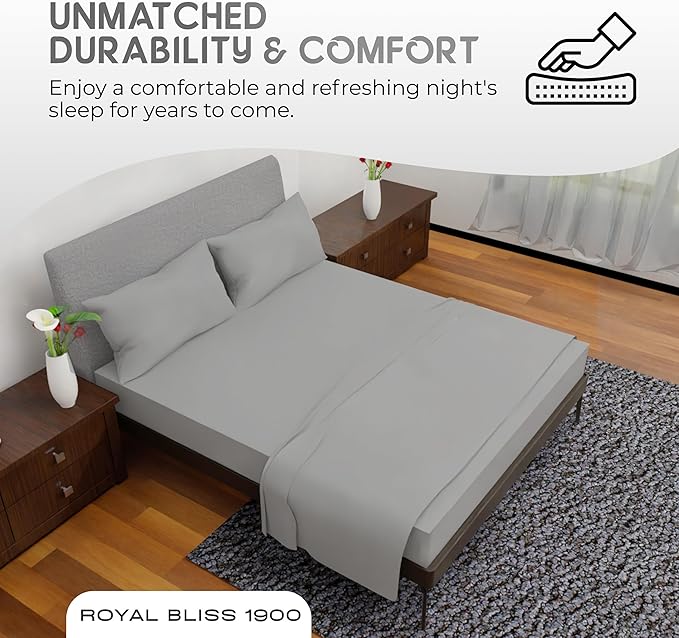 Queen Sheet Set - 4 Piece Double Brushed Queen Size Deep Pocket Bedding - Tan Cooling Sheets