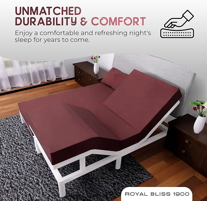 Split King Sheets Set with 2 Twin XL Fitted Sheet - 5 Piece Bedding - Wrinkle Free, Fade Resistant, Double Brushed Microfiber - Deep Pockets/Easy Fit