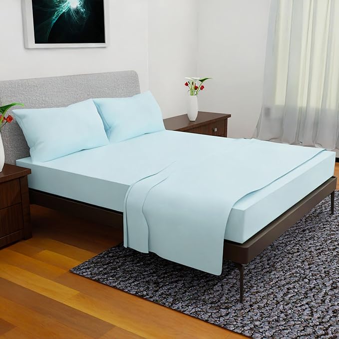 California King Sheet Sets – 4Pcs Cal King Bedding Set, Deep Pocket, Double Brushed Microfiber, Fade Resistant, Soft & Breathable Bed Sheets for Ultimate Comfort