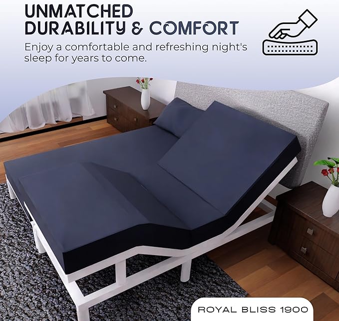 Split Queen Sheets - 5 Pcs Set for Adjustable Bed - Soft, Wrinkle-Resistant