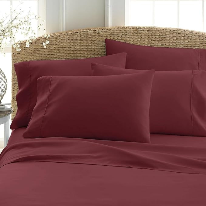 Top Split Flex Head King Size Sheet Set - Egyptian Quality Ultra-Soft Bed Sheets | Double Brushed | Deep Pockets- Easy Fit - 4 Piece Set- Fade Resistant