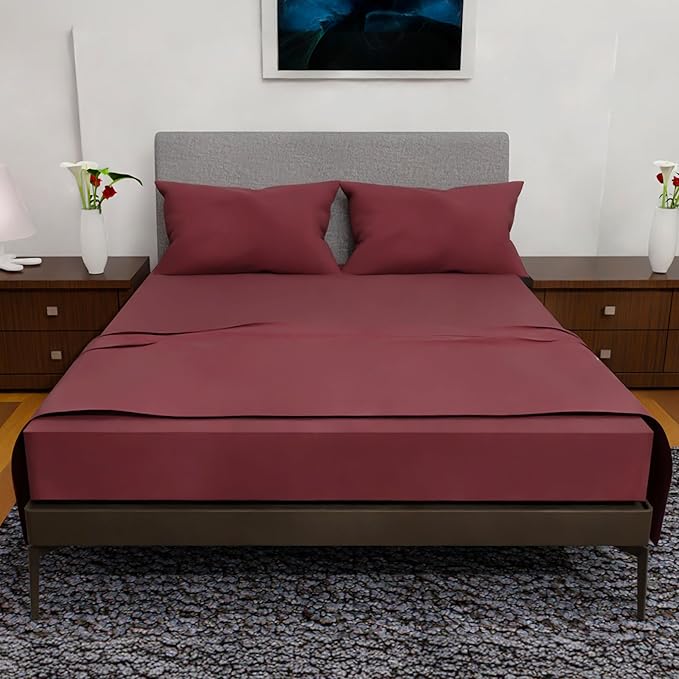 California King Sheet Sets – 4Pcs Cal King Bedding Set, Deep Pocket, Double Brushed Microfiber, Fade Resistant, Soft & Breathable Bed Sheets for Ultimate Comfort