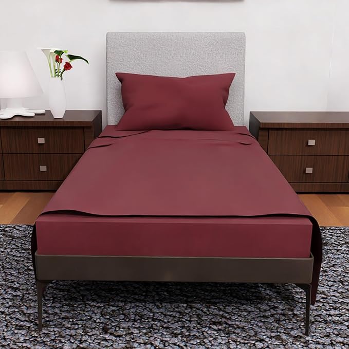 Twin XL Sheets - 3 Pcs Double Brushed Microfiber Cooling Set, Deep Pocket