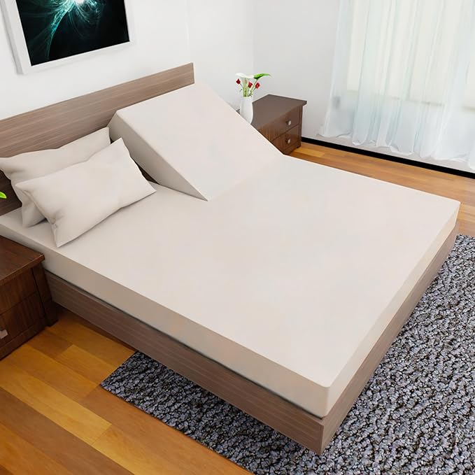 Top Split Flex Head King Size Sheet Set - Egyptian Quality Ultra-Soft Bed Sheets | Double Brushed | Deep Pockets- Easy Fit - 4 Piece Set- Fade Resistant