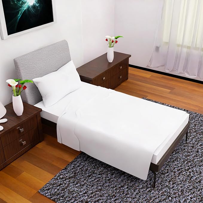 Twin XL Sheets - 3 Pcs Double Brushed Microfiber Cooling Set, Deep Pocket