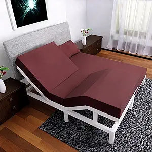 Split King Sheets Set with 2 Twin XL Fitted Sheet - 5 Piece Bedding - Wrinkle Free, Fade Resistant, Double Brushed Microfiber - Deep Pockets/Easy Fit