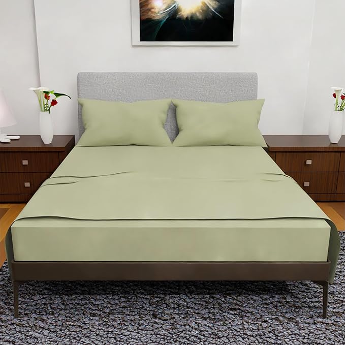 King Size Sheets - 4 Piece Bedding, Wrinkle Free, Cooling, Deep Pocket, King Size Bedding