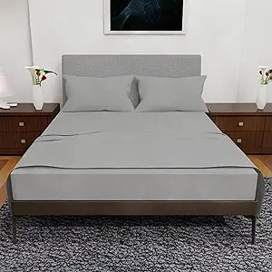 Queen Sheet Set - 4 Piece Double Brushed Queen Size Deep Pocket Bedding - Tan Cooling Sheets