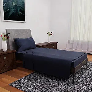 Twin Bed Set - 3Pc Set - Deep Pockets - Cooling Twin Size Sheets - Soft and Smooth Bed Sheet - Perfect Bedding for Any Bedroom