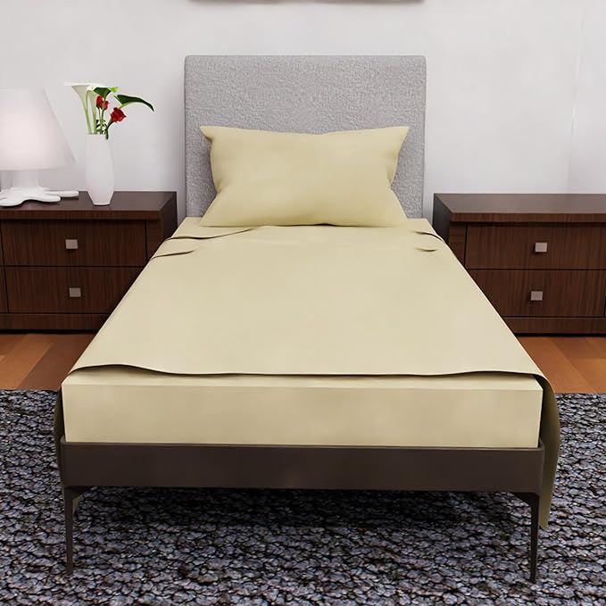 Twin XL Sheets - 3 Pcs Double Brushed Microfiber Cooling Set, Deep Pocket