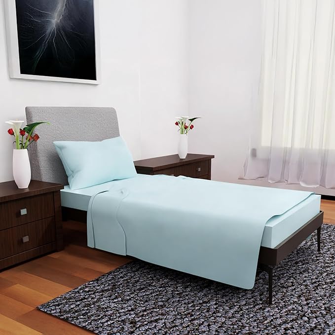 Twin XL Sheets - 3 Pcs Double Brushed Microfiber Cooling Set, Deep Pocket