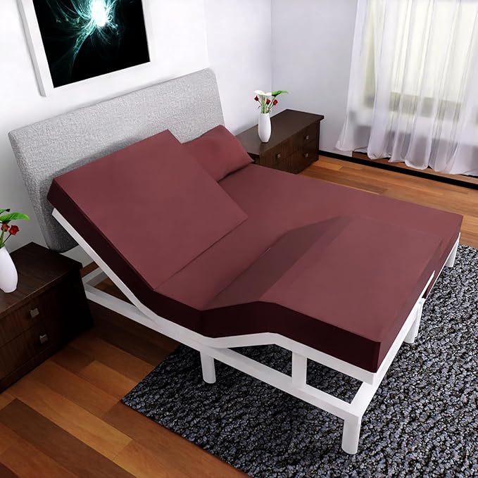 Split King Sheets Set with 2 Twin XL Fitted Sheet - 5 Piece Bedding - Wrinkle Free, Fade Resistant, Double Brushed Microfiber - Deep Pockets/Easy Fit