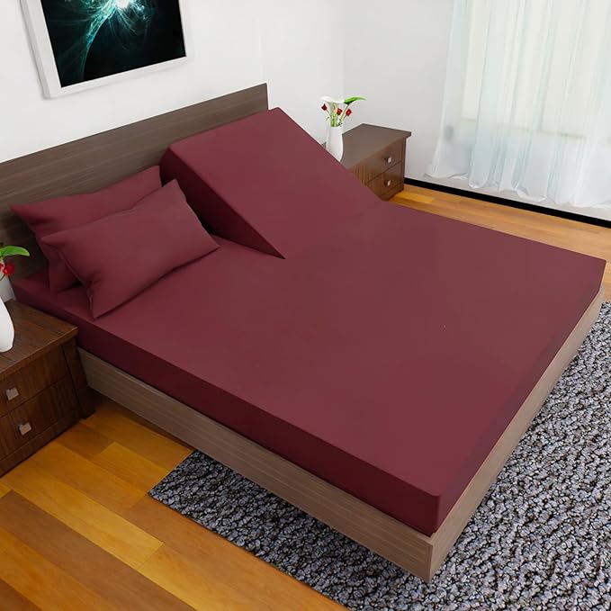 Top Split California King - 4 Pcs Set - Cal King Split Top Deep Pocket Sheet Set - Split Top California King Sheets Sets for Adjustable Bed - Double Brushed Microfiber