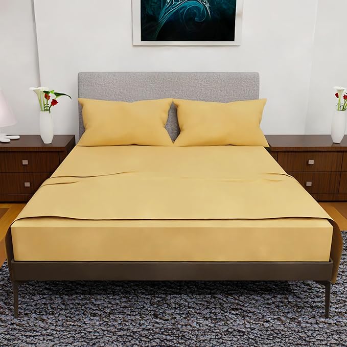 California King Sheet Sets – 4Pcs Cal King Bedding Set, Deep Pocket, Double Brushed Microfiber, Fade Resistant, Soft & Breathable Bed Sheets for Ultimate Comfort