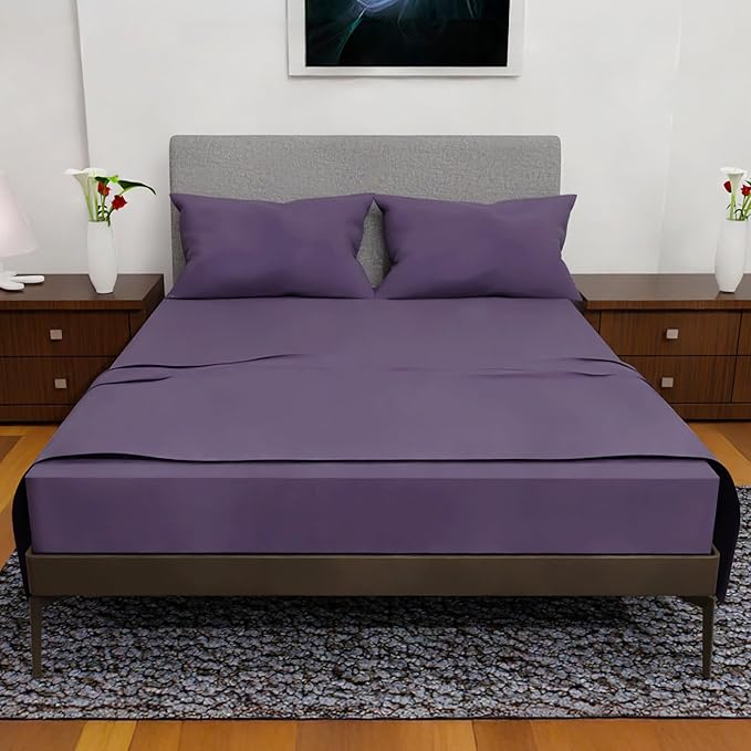 California King Sheet Sets – 4Pcs Cal King Bedding Set, Deep Pocket, Double Brushed Microfiber, Fade Resistant, Soft & Breathable Bed Sheets for Ultimate Comfort