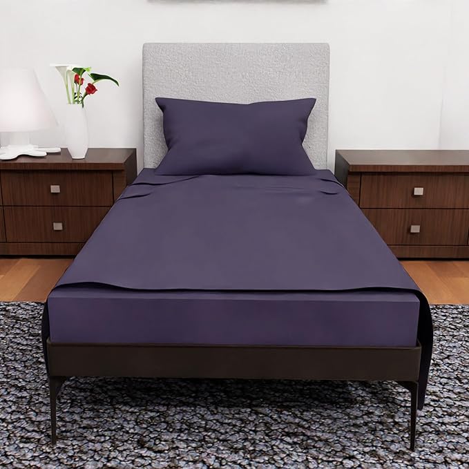 Twin XL Sheets - 3 Pcs Double Brushed Microfiber Cooling Set, Deep Pocket