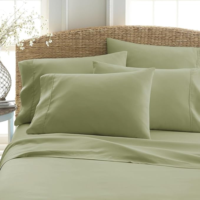 Split King Sheets Set with 2 Twin XL Fitted Sheet - 5 Piece Bedding - Wrinkle Free, Fade Resistant, Double Brushed Microfiber - Deep Pockets/Easy Fit