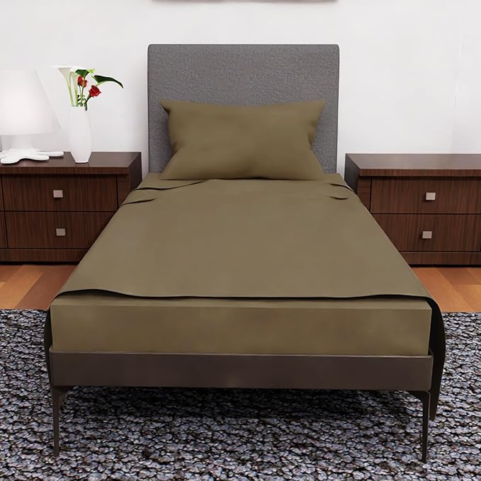 Twin XL Sheets - 3 Pcs Double Brushed Microfiber Cooling Set, Deep Pocket